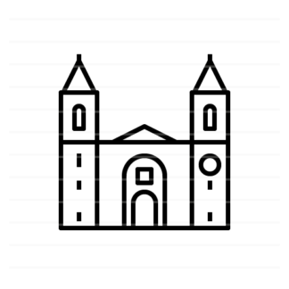Valletta – Malta; St John's Co-Cathedral outline icon