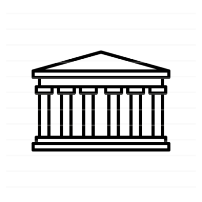 Athens – Greece: Parthenon outline icon