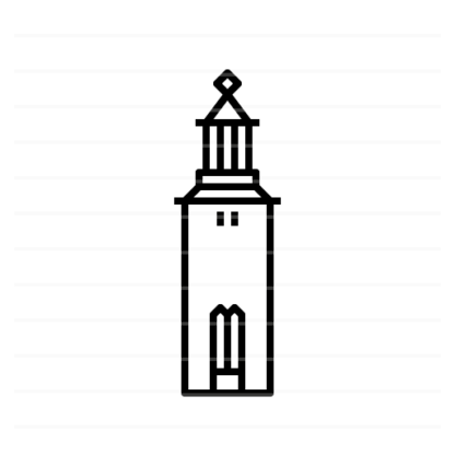 Stockholm – Sweden: City Hall outline icon