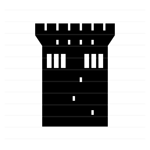 Dublin – Ireland: Norman Tower glyph icon