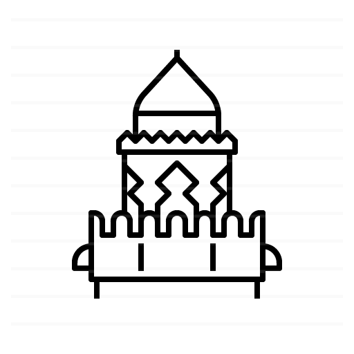 Abu Dhabi – United Arab Emirates: Qasr al-Hosn outline icon