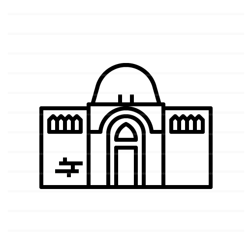 Amman – Jordan: Umayyad Palace, Citadel outline icon