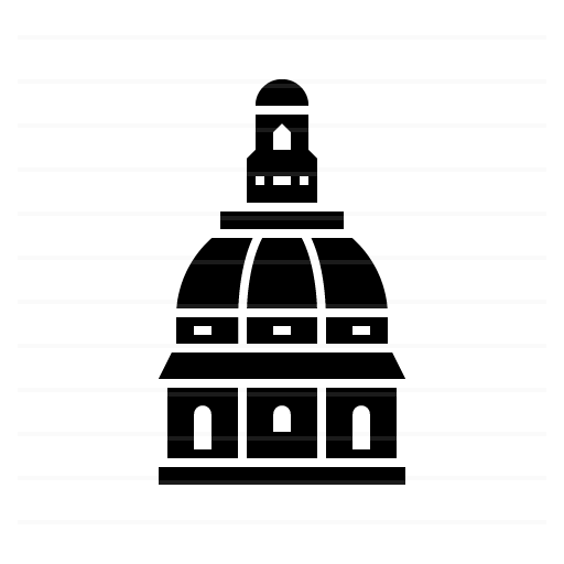 Annapolis – Maryland State Capitol glyph icon