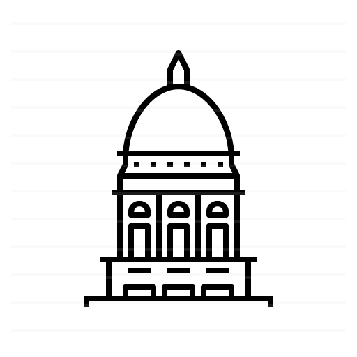Cheyenne – Wyoming State Capitol outline icon