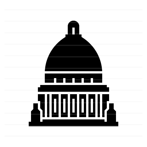 Jackson – Mississippi State Capitol glyph icon
