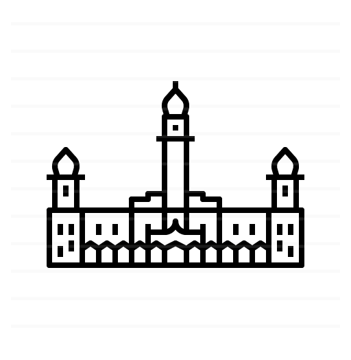 Kuala Lumpur – Malaysia: Sultan Abdul Samad Building outline icon