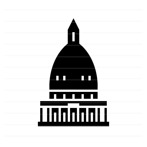 Lansing – Michigan State Capitol glyph icon