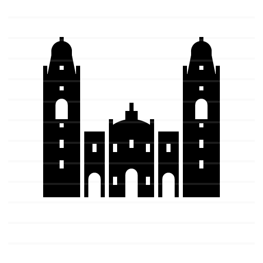 Lima – Peru: Basilica Cathedral glyph icon