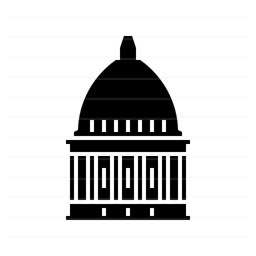 Oklahoma City – Oklahoma State Capitol glyph icon