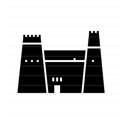 Riyadh – Saudi Arabia: Masmak Fort glyph icon