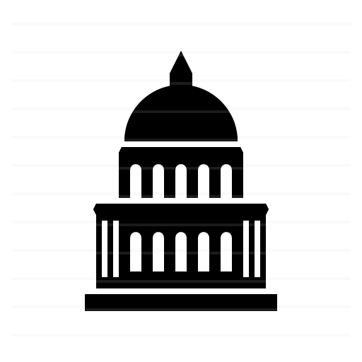 Sacramento – California State Capitol glyph icon