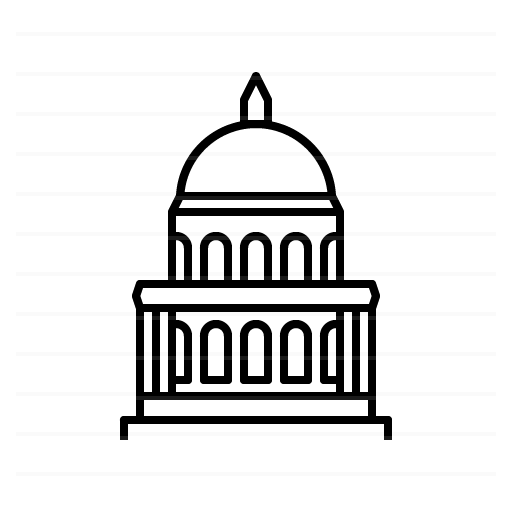 Sacramento – California State Capitol outline icon