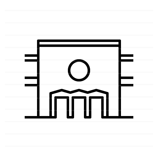 Santa Fe – New Mexico State Capitol outline icon
