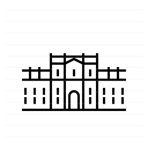 Santiago – Chile: La Moneda Palace outline icon