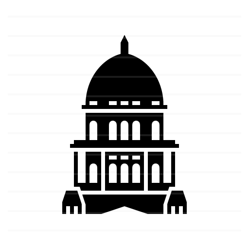 Springfield – Illinois State Capitol glyph icon