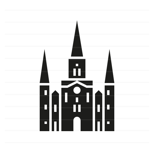 New Orleans – USA: St Louis Cathedral glyph icon