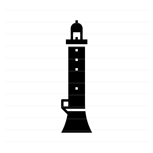 Angus – Scotland, UK: Bell Rock Lighthouse glyph icon