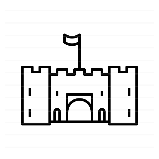 Stirling – Scotland, UK: Stirling Castle outline icon