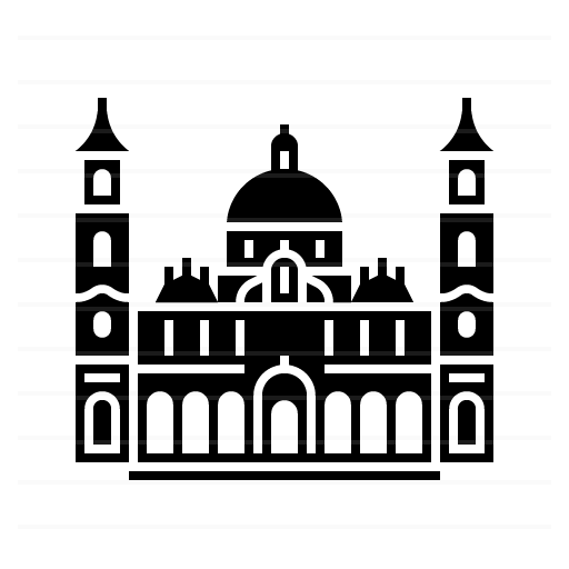 Addis Ababa – Ethiopia: Holy Trinity Cathedral glyph icon
