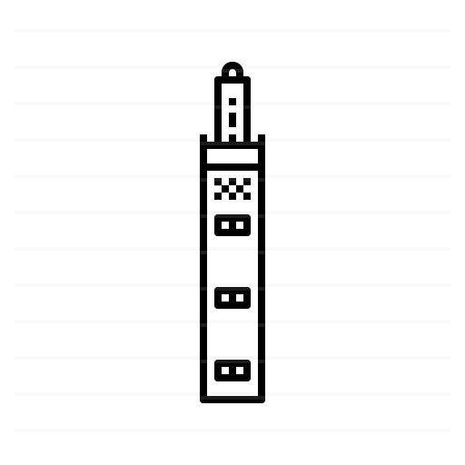 Dakar – Senegal: Grand Mosque Minaret outline icon