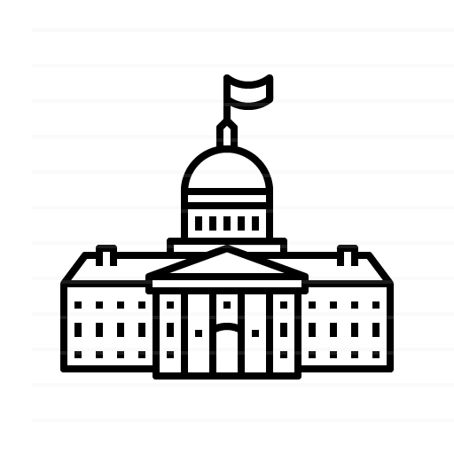 Ngerulmud – Palau: Capitol outline icon