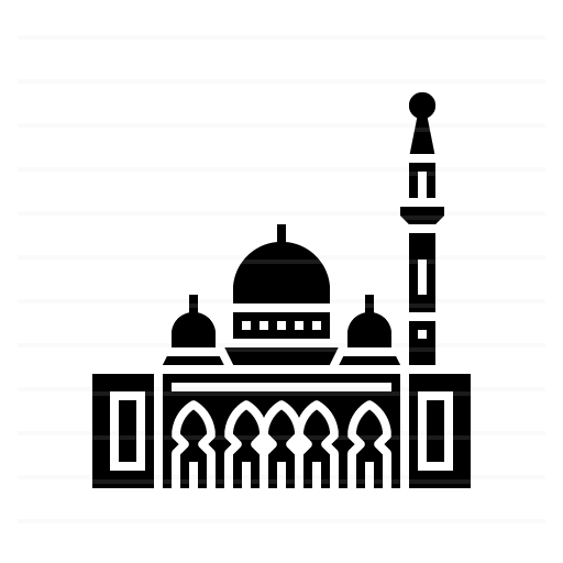 Niamey – Niger: Grand Mosque glyph icon