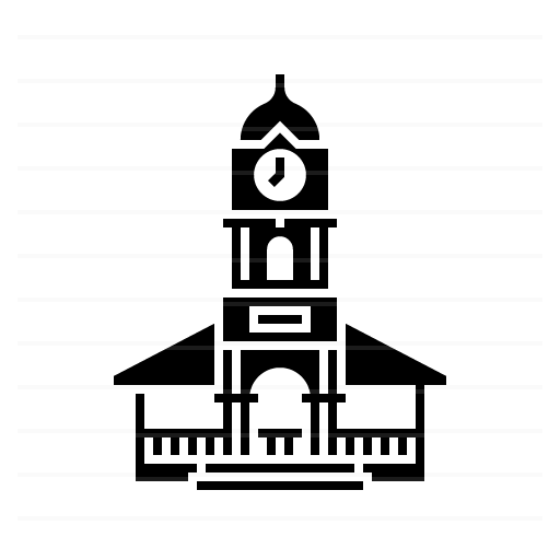 Suva – Fiji: Thurston Gardens Clock Tower glyph icon