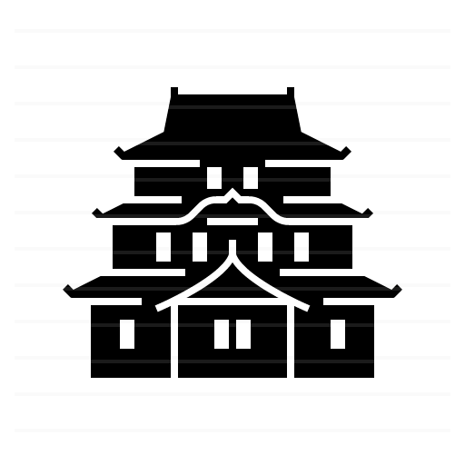 Tokyo – Japan: Imperial Palace glyph icon