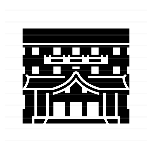 Tokyo – Japan: National Museum glyph icon