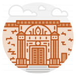 Spain - Córdoba: Museo Arqueologico de Córdoba filled outline icon
