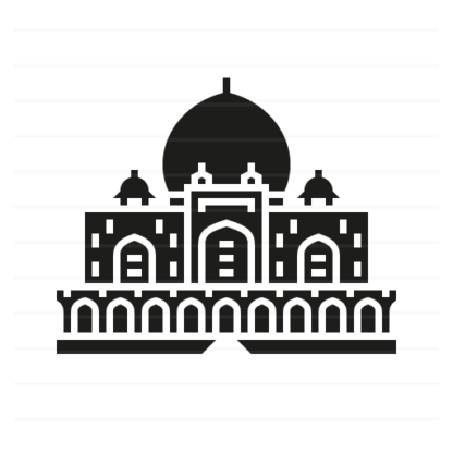 India – Delhi: Humayun's Tomb glyph icon