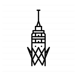 Cairo – Egypt: Cairo Tower outline icon