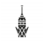 Cairo – Egypt: Cairo Tower glyph icon