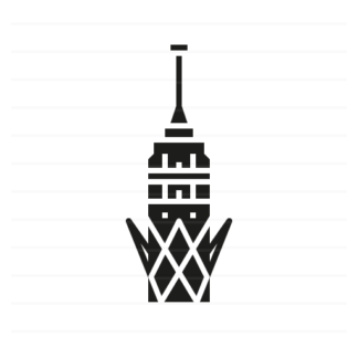 Cairo – Egypt: Cairo Tower glyph icon