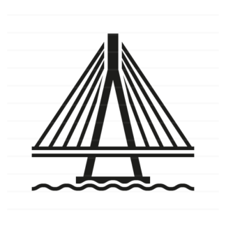 Mumbai – India: Bandra–Worli Sea Link glyph icon