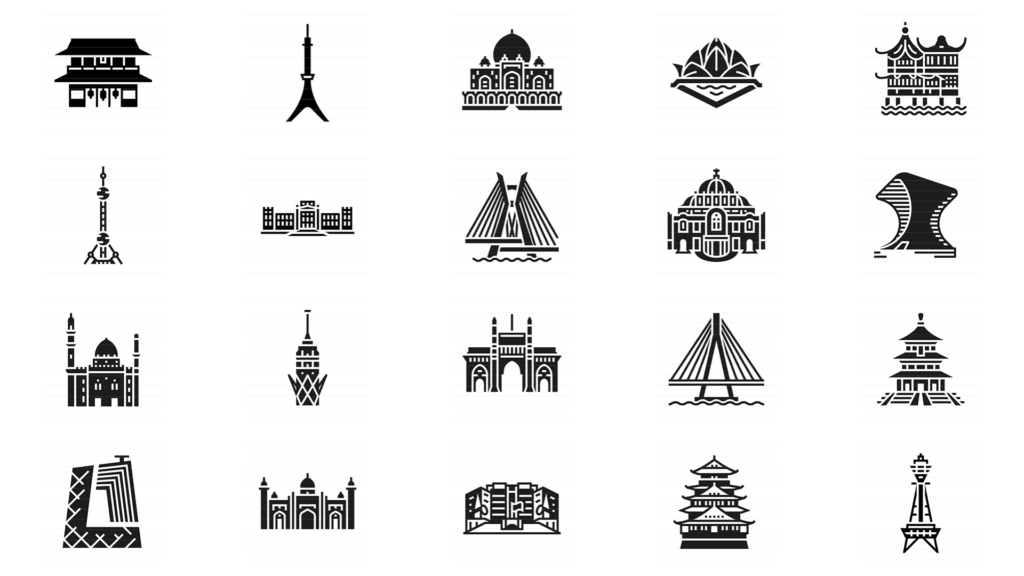 22. 10 Largest Cities – Icon Set | Landicons