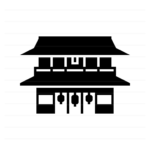 Tokyo – Japan: Hozomon gate, Asakusa glyph icon