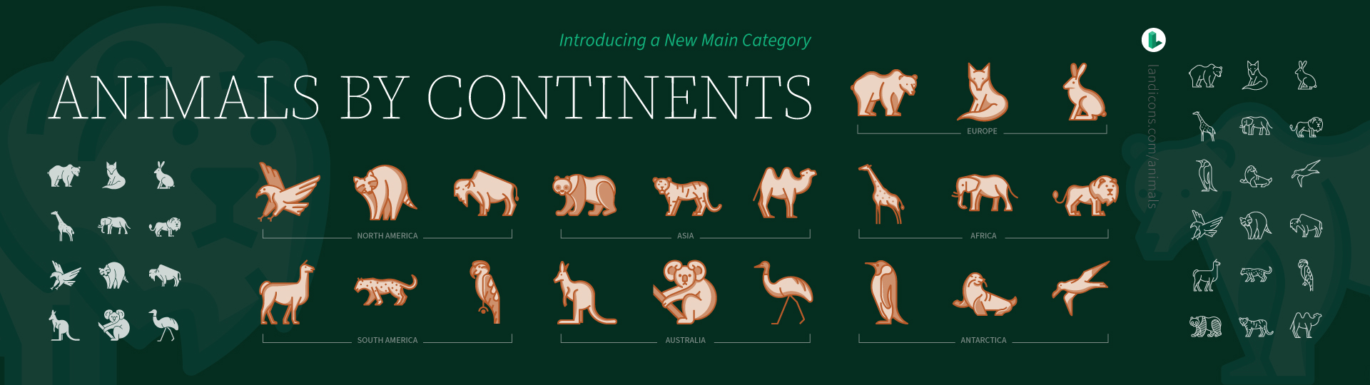 Animals by Continents cover