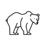 Europe: Brown Bear outline icon