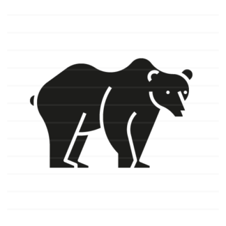 Europe: Brown Bear glyph icon