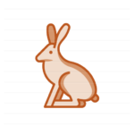 Europe: Hare (jackrabbit) filled outline icon