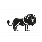 Africa: Lion glyph icon