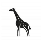 Africa: Giraffe glyph icon