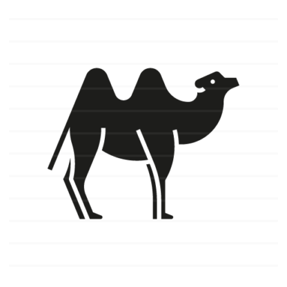 Asia: Mongolian Camel glyph icon