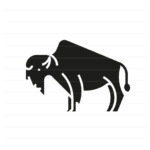 North America: Bison glyph icon