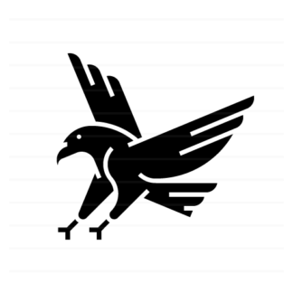 North America: Bald Eagle glyph icon