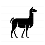 South America: Llama glyph icon