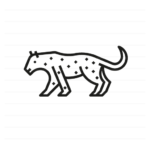 South America: Jaguar outline icon