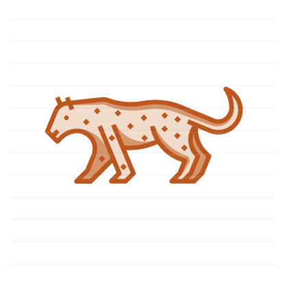 South America: Jaguar filled outline icon