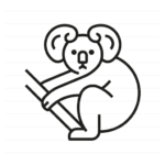 Australia: Koala outline icon